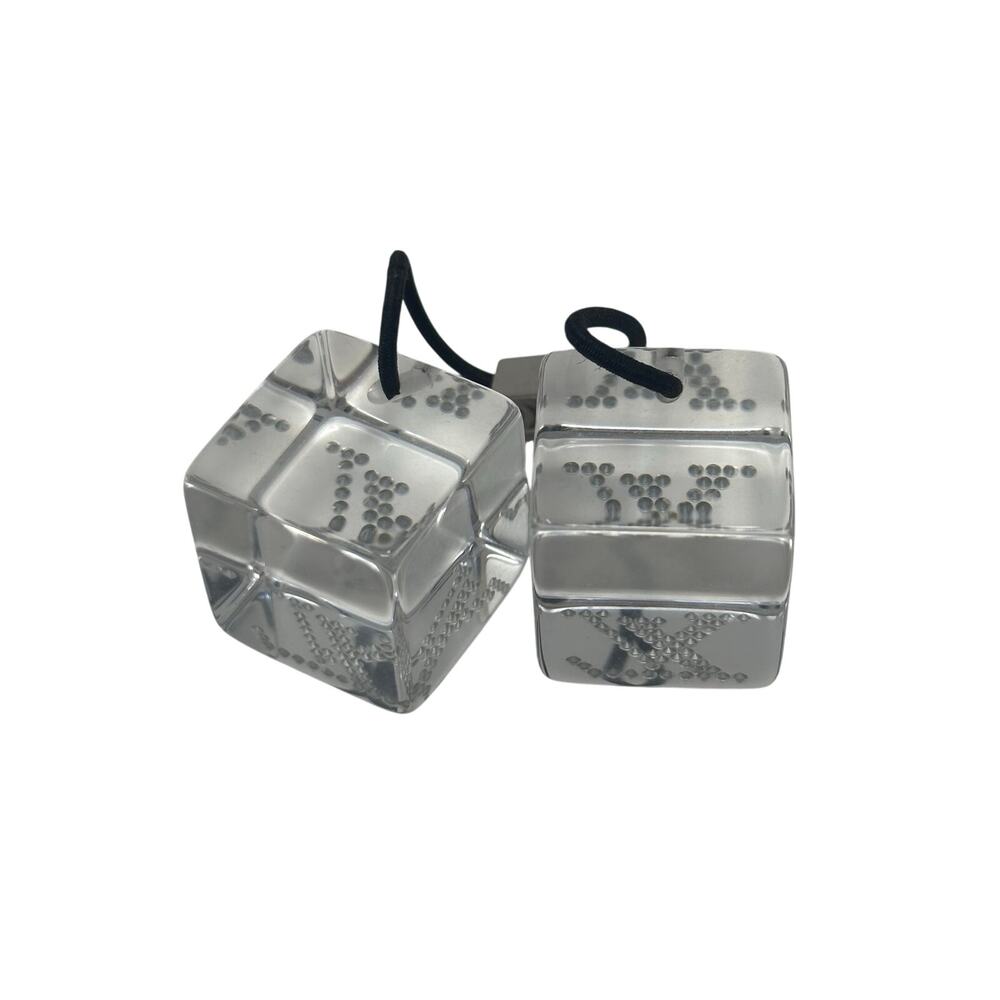 Louis Vuitton LV Transparent Hair Tie Bobbles Silver Clear - Picture 2 of 7